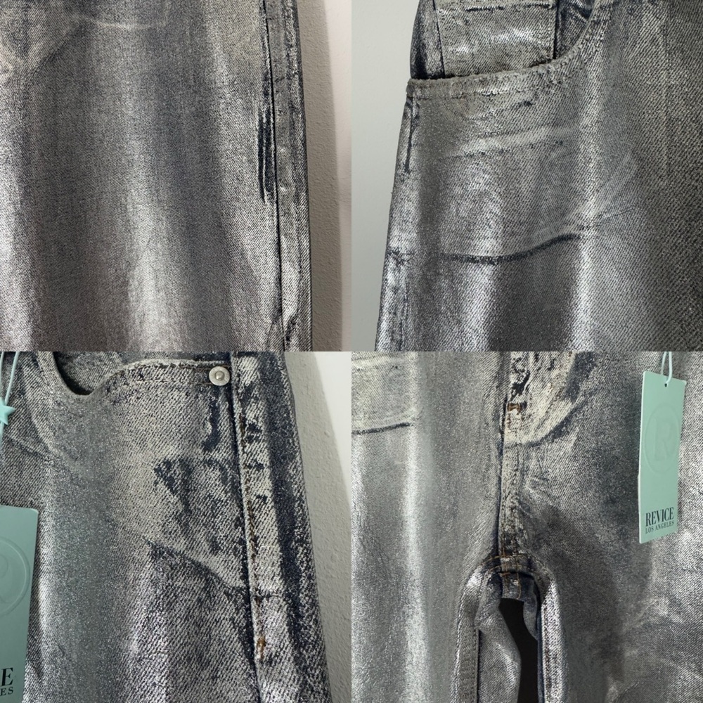 REVICE NWT Fly Silver wide leg jeans size 32 - Picture 7 of 16